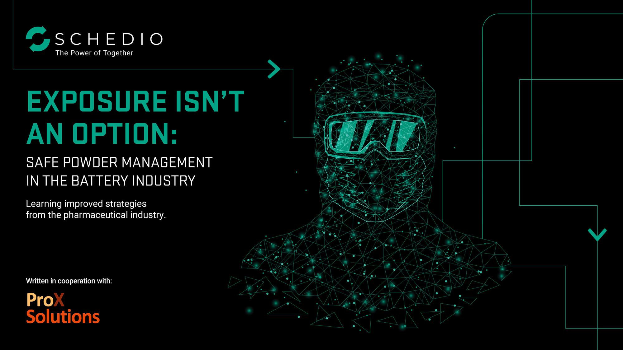 Cover of Schedio white paper: Safe Powder Management in the Battery Industry