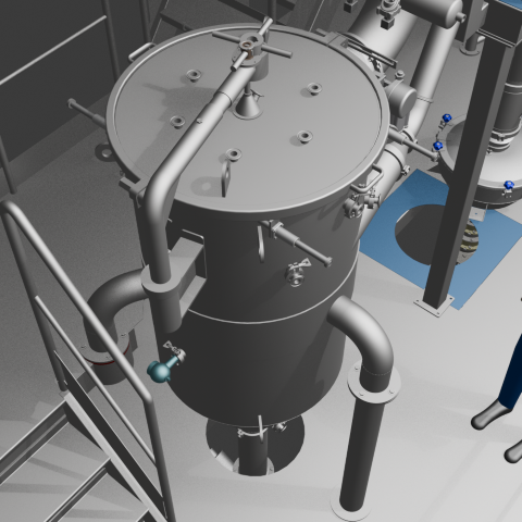 Gallery image showing the direct recycling process for battery electrode production scrap at Schedio